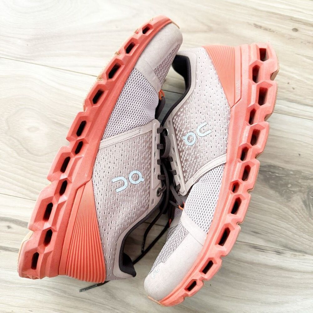 ON CLOUD | Running Women's Cloudstratus Sneaker Shoe Rosebrown Flare | Size 9 - Picture 8 of 10